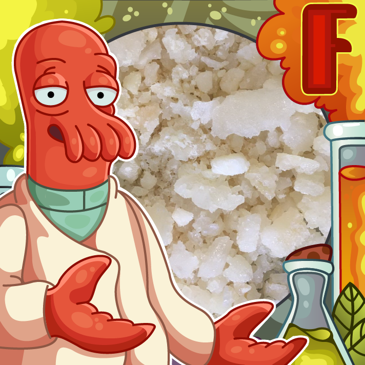 Метадон кристаллами, металл